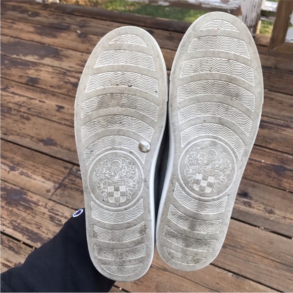 Vince Camuto Beyza Grey Suede Slip-on Sneakers - Picture 5 of 6